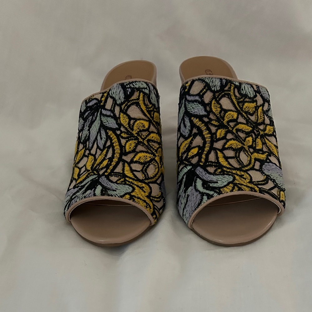 Crown Vintage Embroidered peep toe sandals. Clara
Excellent Condition size 6.5 M